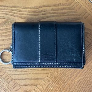 COACH black leather wallet
